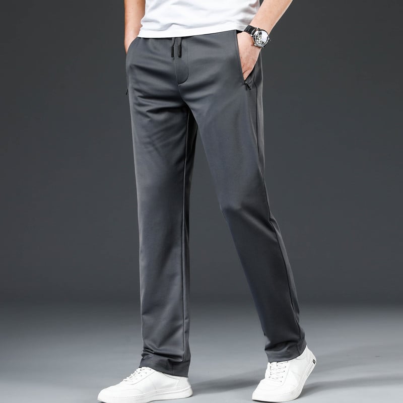 🔥🔥【L-8XL】【45-135kg】Pantaloni de vară business casual pentru bărbați cu talie elastică lejeră în talie