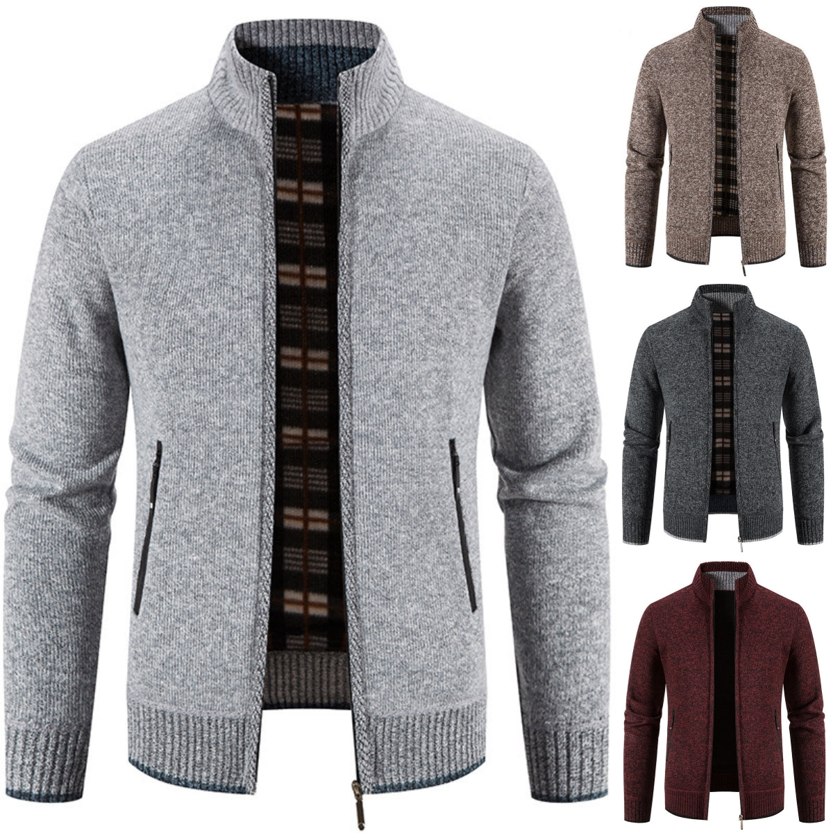 【M-3XL】pulover cardigan casual pentru bărbați nou din lână【Recomanda】