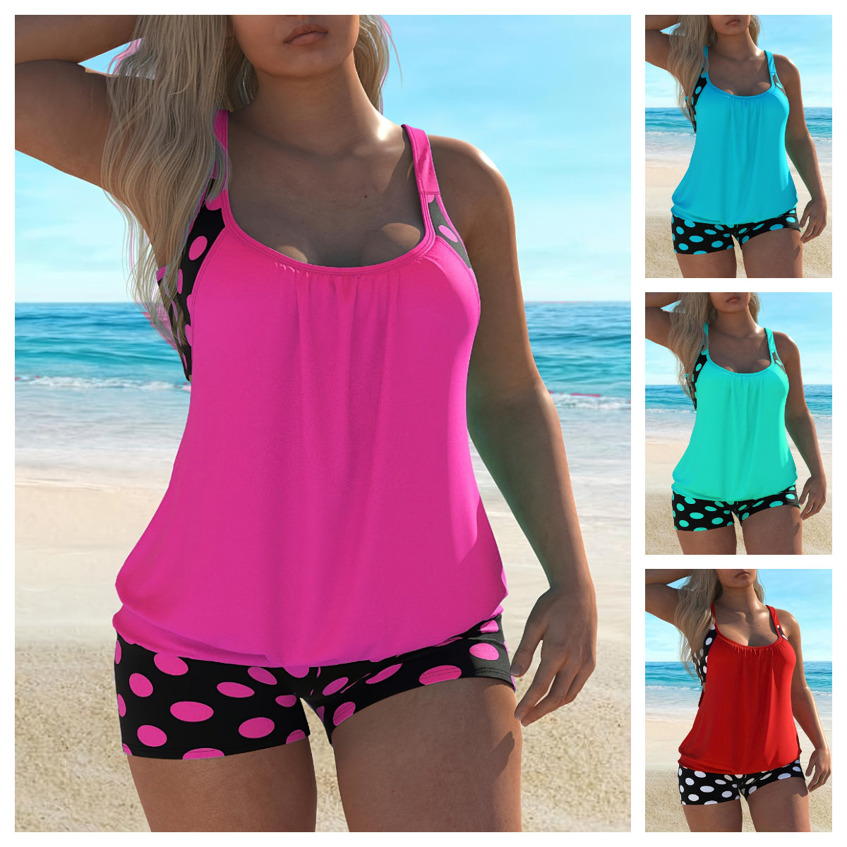 🩱🏖️【S-5XL】Set de costume de baie imprimat 2024 pentru femei