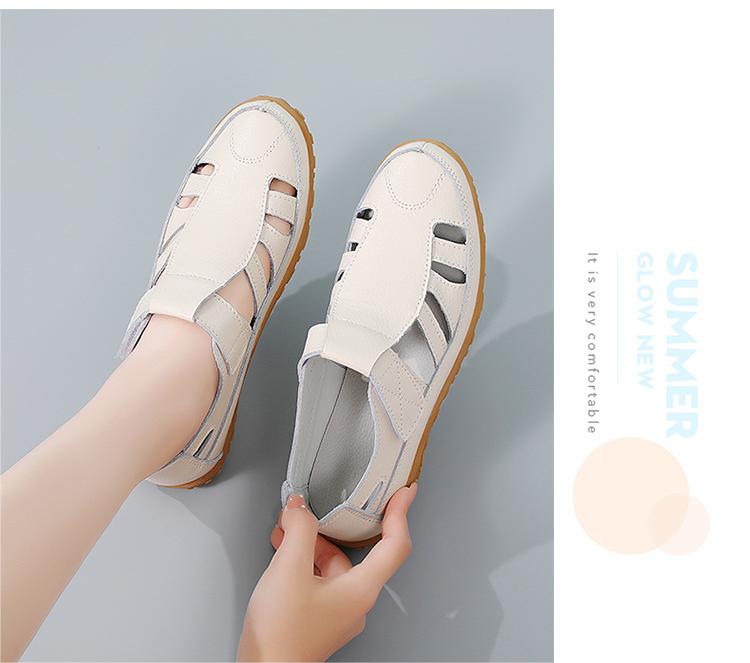 🥿【35-43】Vara handmade retro talpă moale Velcro sandale casual